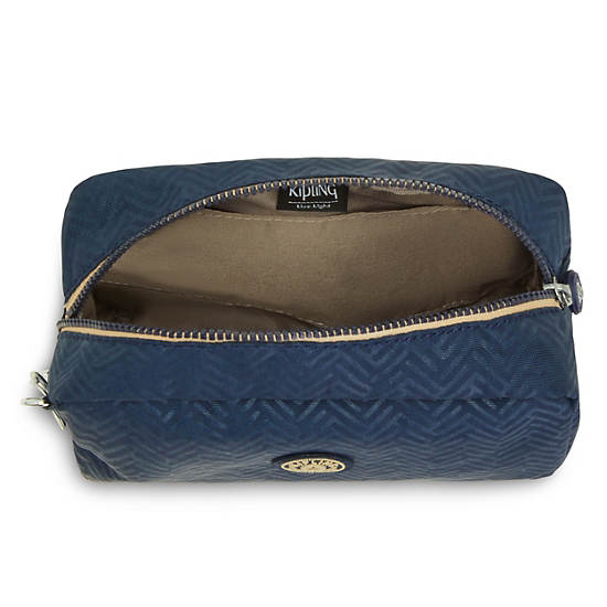 Kipling Gleam Pouch Bags Endless Blue Embossed | CA 2136ZU